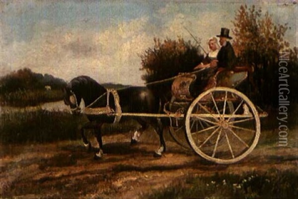 The Nuptial Ride Oil Painting - Otto Eerelman