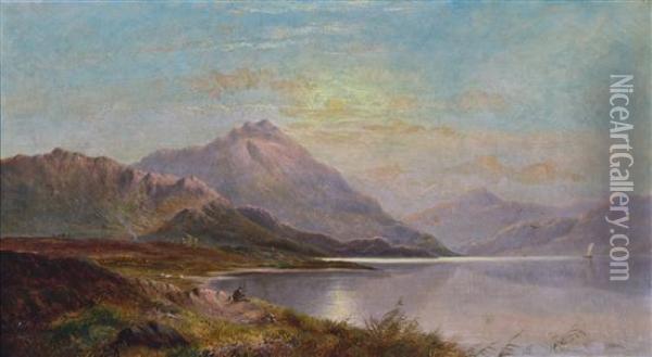 The Lone Fisherman Oil Painting - Charles Leslie