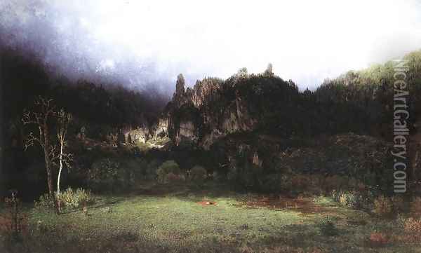 Environment of Szinyei-Lipocz 1873 Oil Painting - Gyula Gundelfinger