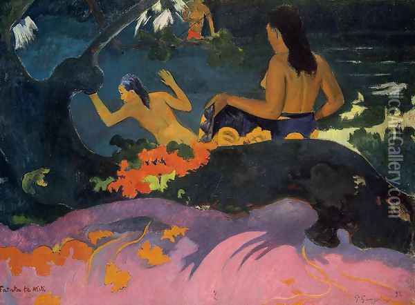 Fatata Te Miti Aka By The Sea Oil Painting - Paul Gauguin