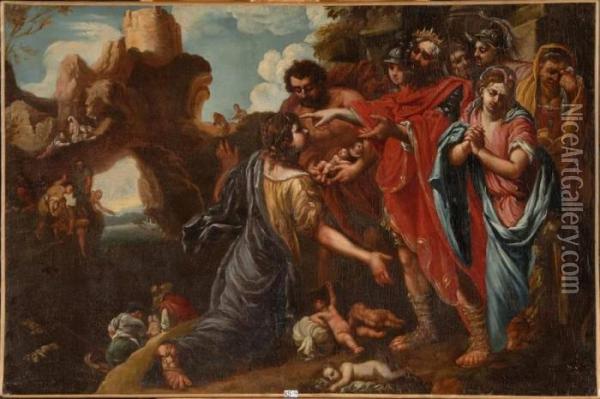 Le Massacre Des Innocents Oil Painting - Pietro Dandini