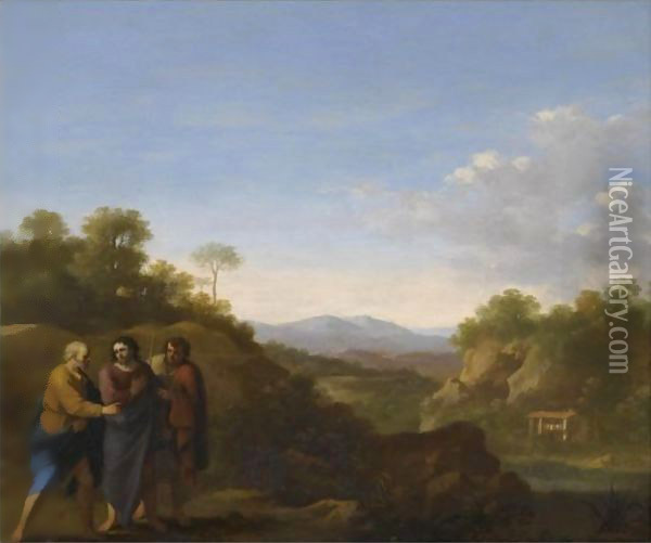 The Calling Of Andrew And Peter Oil Painting - Cornelis Van Poelenburgh