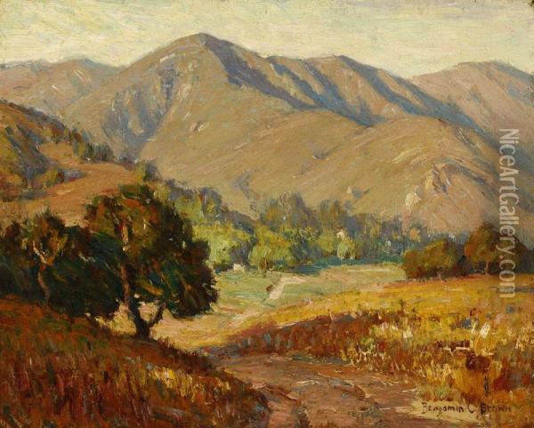 Montecito Valley, Near Santa Barbara Oil Painting - Benjamin Chambers Brown