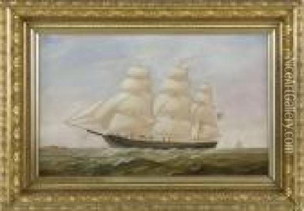 The Ship Hampden Oil Painting - Charles Sidney Raleigh