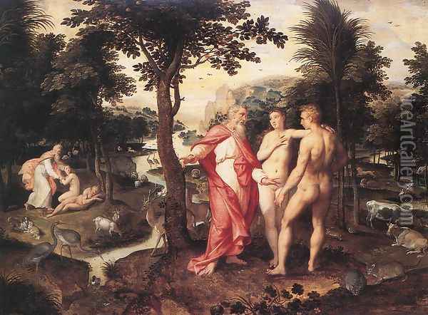 Garden Of Eden Oil Painting - Jacob De Backer