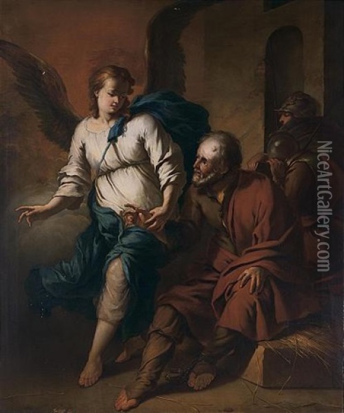The Liberation Of St. Peter Oil Painting - Johannes Voorhout the Elder