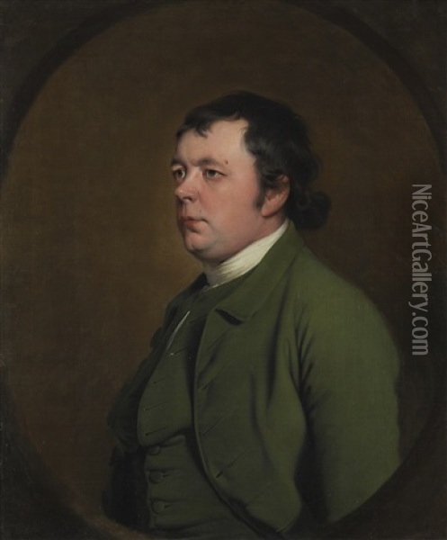 A Portrait Of John Hope (d. 1819) Oil Painting - Joseph Wright (of Derby)