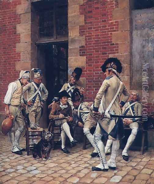 The Sergeant's Portrait Oil Painting - Jean-Louis-Ernest Meissonier