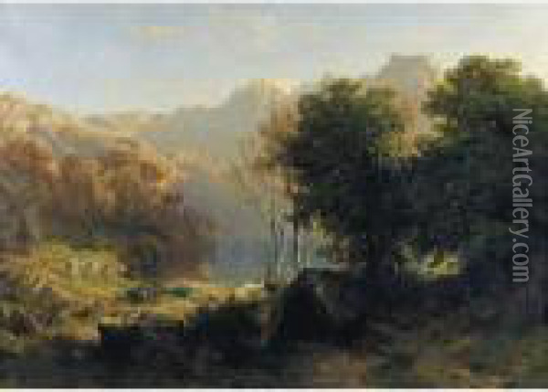 Lac De Lucerne Oil Painting - Alexandre Calame