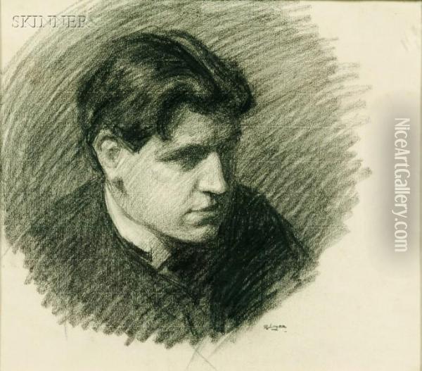 Drawing Of A Man Oil Painting - Robert Henry Logan