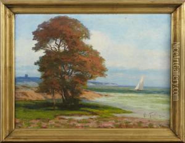 Korso Fyrsandhamn Oil Painting - Bengt Tandberg