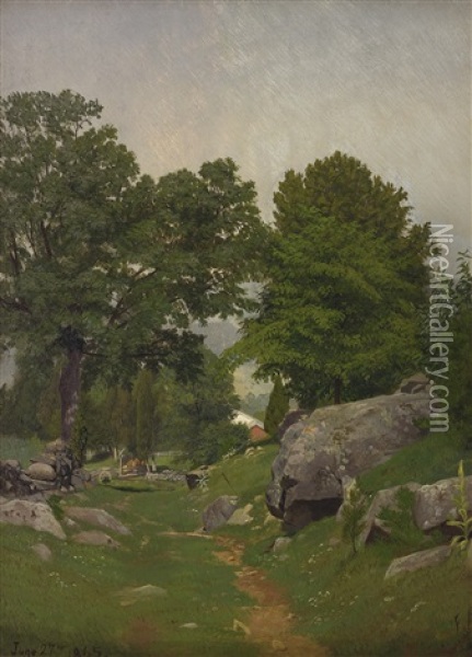 Corner Of The Farm Oil Painting - Frank Anderson