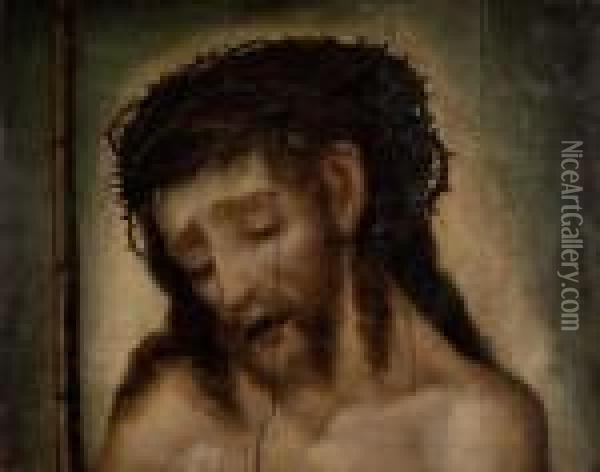 Christ Aux Outrages Oil Painting - Luis de Morales