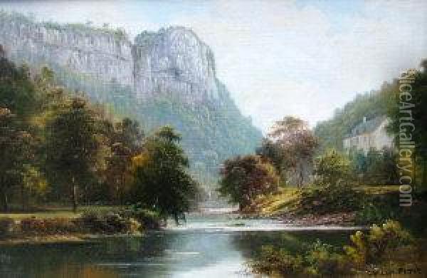 Early 20th Century- A View In Matlock; A Pair Oil Painting - George Willis Pryce
