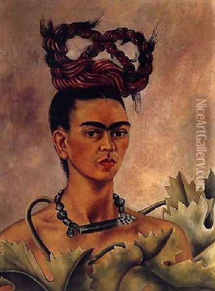 Self Portrait 1941 2 Oil Painting - Frida Kahlo