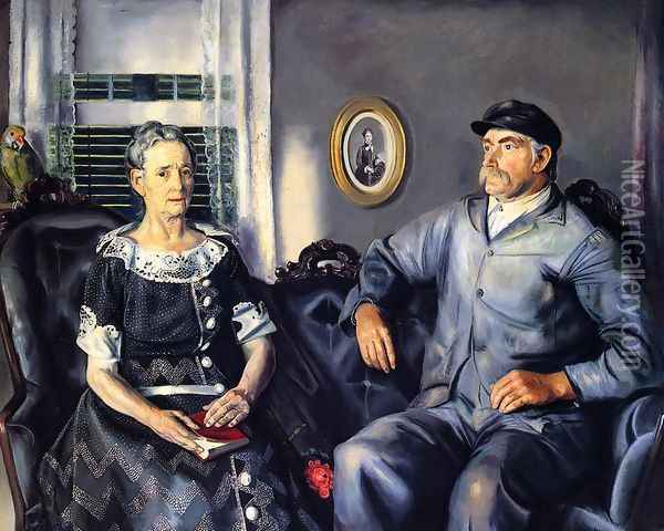 Mr And Mrs Phillip Wise Oil Painting - George Wesley Bellows
