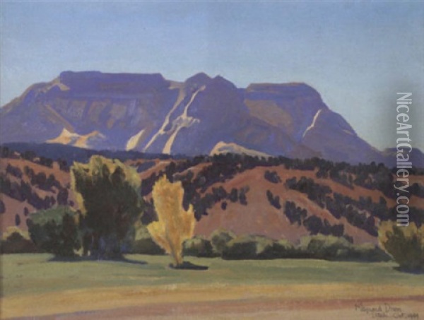 Mt. Carmel, Utah, White Mesa Oil Painting - Maynard Dixon
