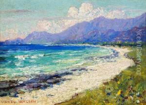 Hawaiian Coastal Scene Oil Painting - Lionel Walden