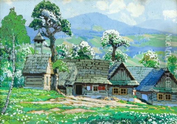 Jaro Na Valassku Oil Painting - Bohumir Jaronek