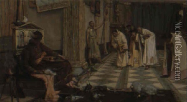 The Favourites Of The Emperor Honorius Oil Painting - John Henry Lorimer