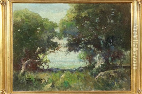 Opening Through The Trees Oil Painting - Arthur Beckwith