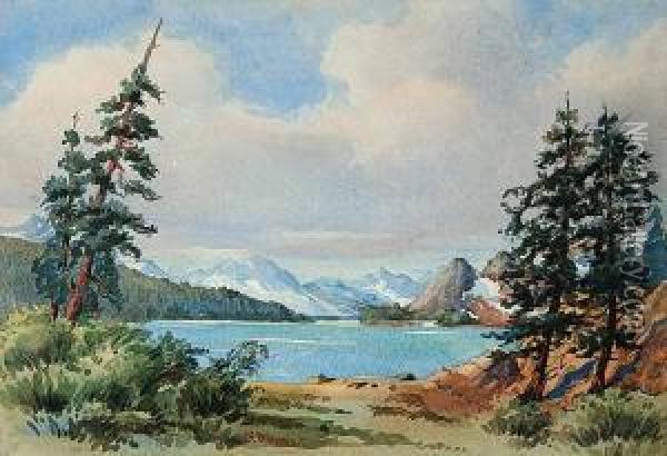 Dolomite L. Oil Painting - John Sugden Tempest