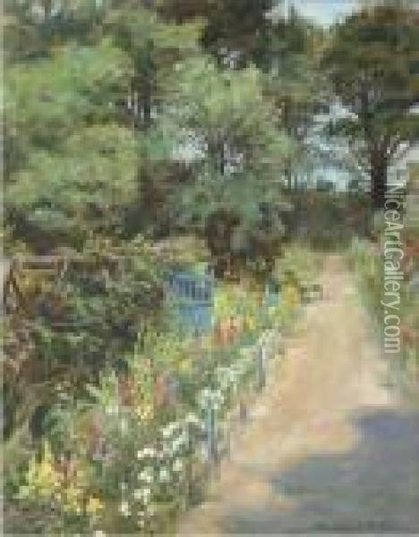 The Garden Path Oil Painting - Stanhope Alexander Forbes