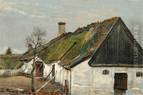 Huse I Herslev Oil Painting - Laurits Andersen Ring