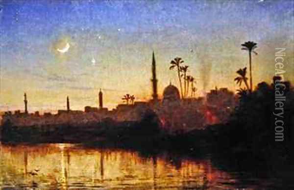 Asyut the Capital of Upper Egypt Oil Painting - Frank Dillon