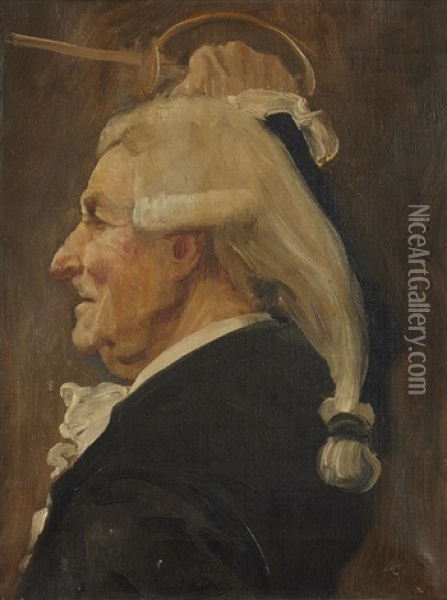 Portrait D'homme (study) Oil Painting - Jean Paul Laurens