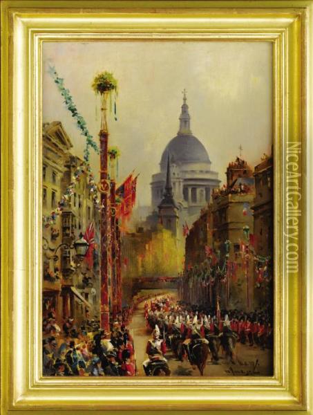 Coronation Of George V, King Of Britain Oil Painting - William Alister Macdonald
