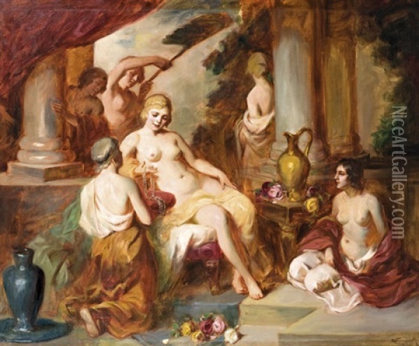 Haremholgyek Oil Painting - Mozart Rottmann