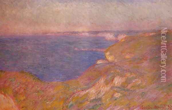 On The Cliff Near Dieppe Oil Painting - Claude Oscar Monet