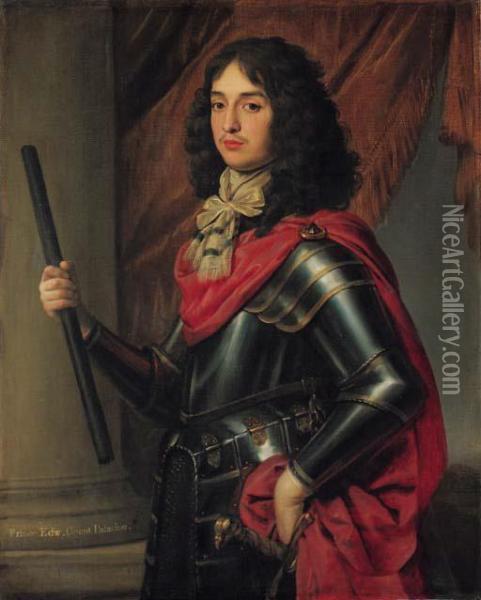 Portrait Of Prince Edward Of The Palatinate Oil Painting - Gerrit Van Honthorst