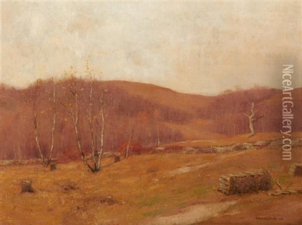 Month Of November Oil Painting - Bruce Crane