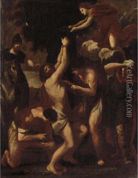 The Martyrdom Of Saint Bartolomew Oil Painting - Pietro Testa