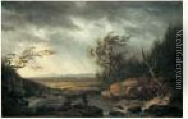 Coup De Vent Avant L'orage Oil Painting - Charles Camarroque