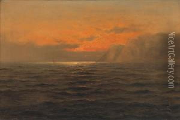 Coastal Scene Oil Painting - Nels Hagerup