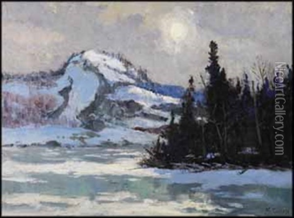 The Mountain At Lac Vert Oil Painting - Maurice Galbraith Cullen