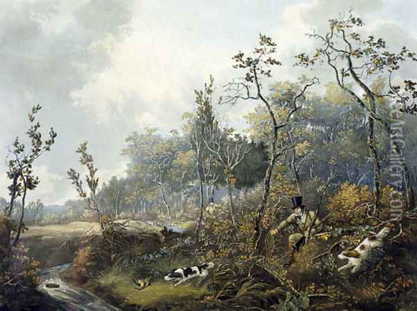 Woodcock Shooting Oil Painting - Samuel John Egbert Jones