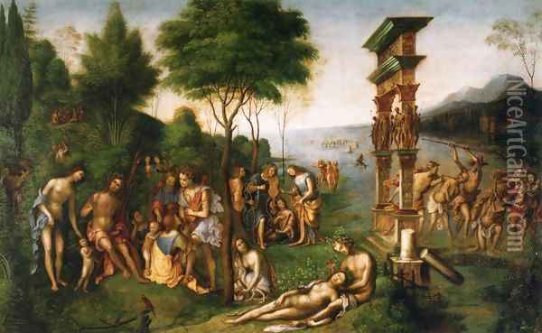 The Reign of Comus Oil Painting - Lorenzo Costa