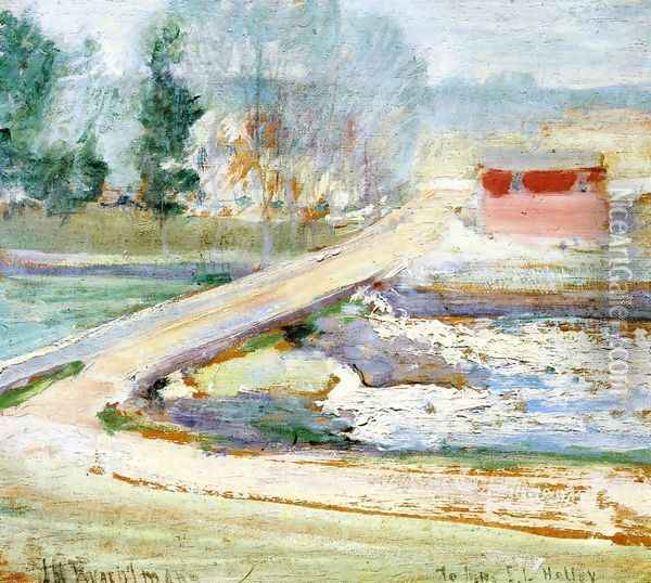 View From The Holley House Oil Painting - John Henry Twachtman