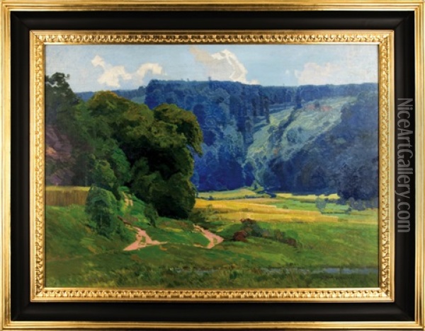 On Zeletavka River Oil Painting - Roman Havelka