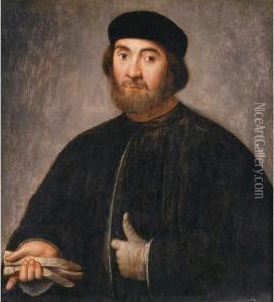 Portrait Of A Councillor Oil Painting - Lorenzo Lotto