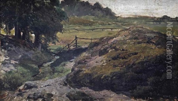 A Calm Stream, Oosterbeek Oil Painting - Jacob Henricus Maris