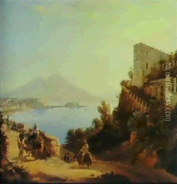 The Bay Of Naples Oil Painting - Sylvester Shchedrin