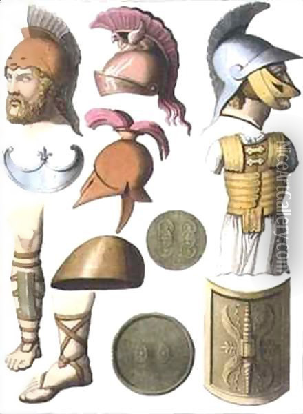 Roman military equipment Oil Painting - D.K. Bonatti