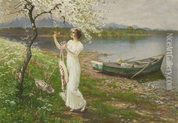 Spring Oil Painting - Hermann Koch