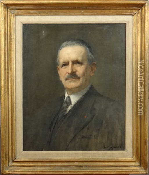 Portrait D'homme Oil Painting - Louis Marie Desire-Lucas