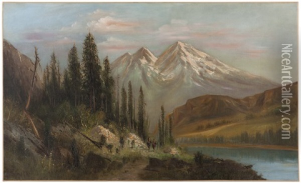 Mt. Shasta California Oil Painting - Frederick Ferdinand Schafer